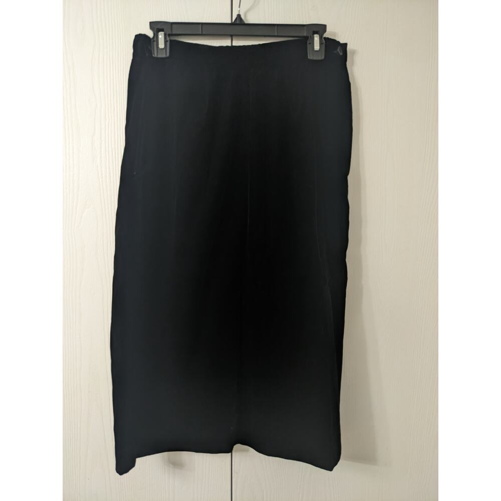 Jeri Marque Women's Black Velvet Elastic Waist Midi Size M